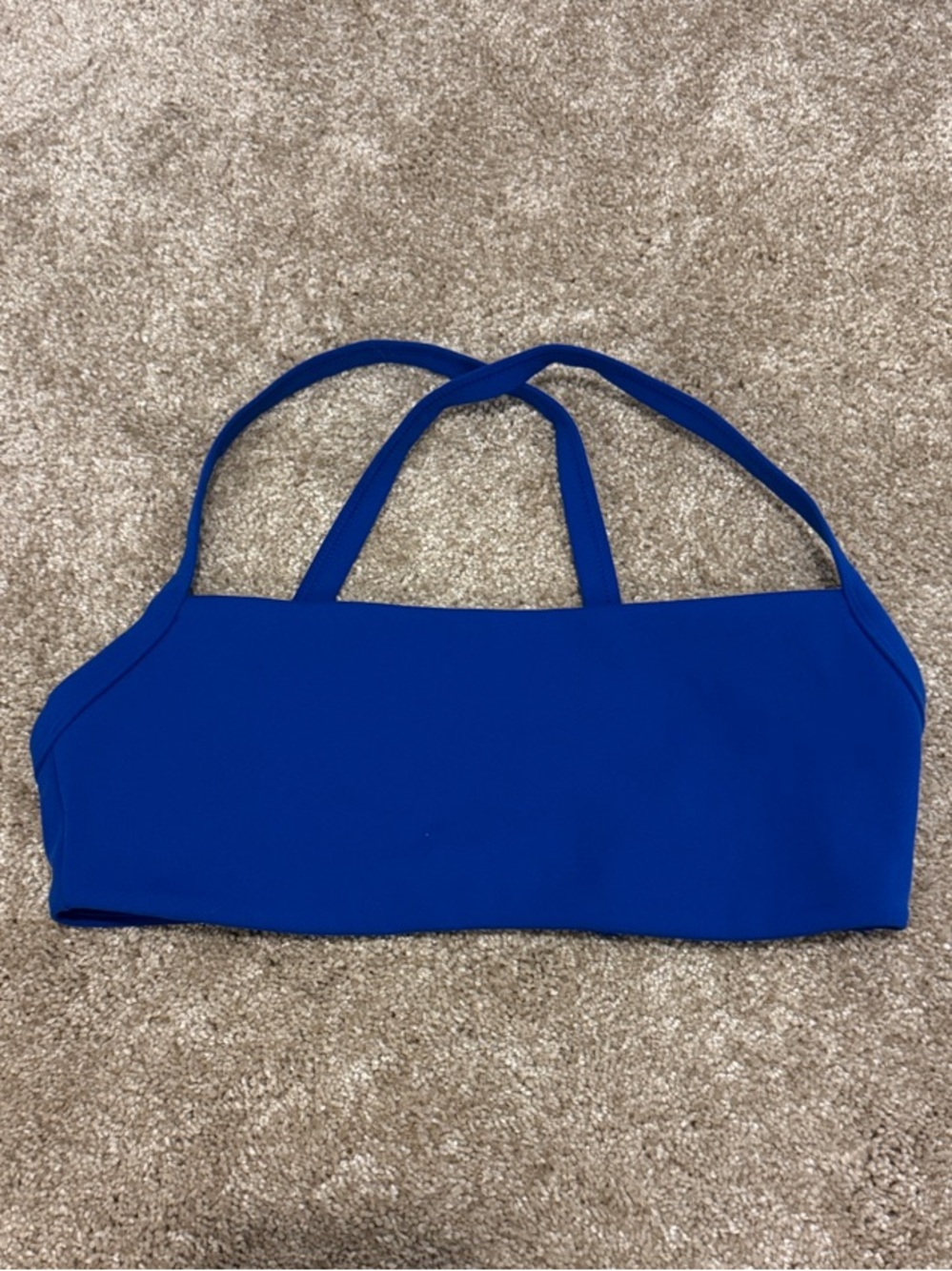 Women's Strappy Sports Bra - Royal Blue